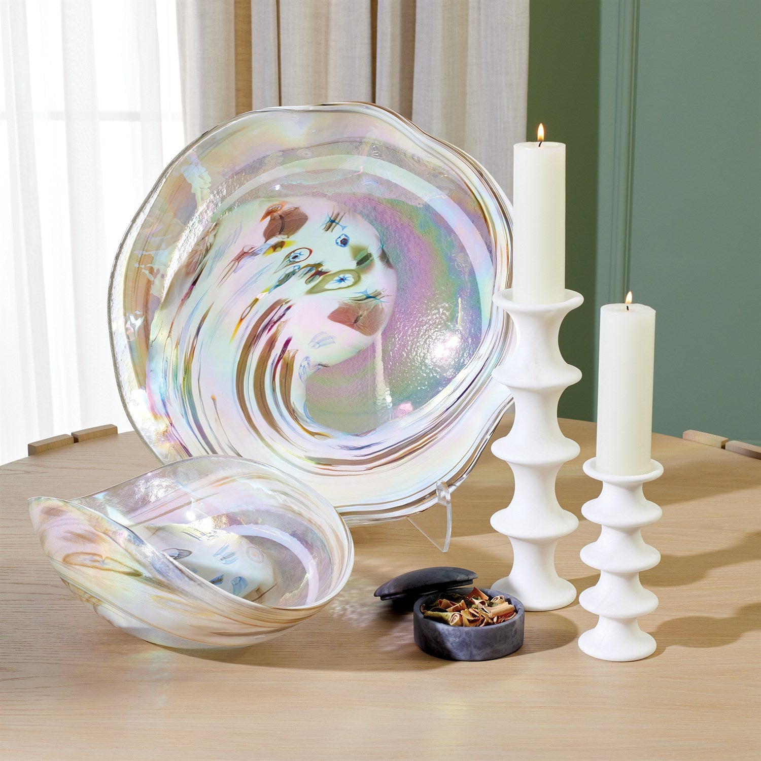 Global Views Ridge Candlestick by Ashley Childers