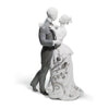 Lladro Lovers' Waltz Couple Figurine Silver Lustre