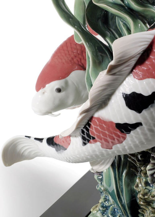 Lladro Koi Fish Sculpture Limited Edition