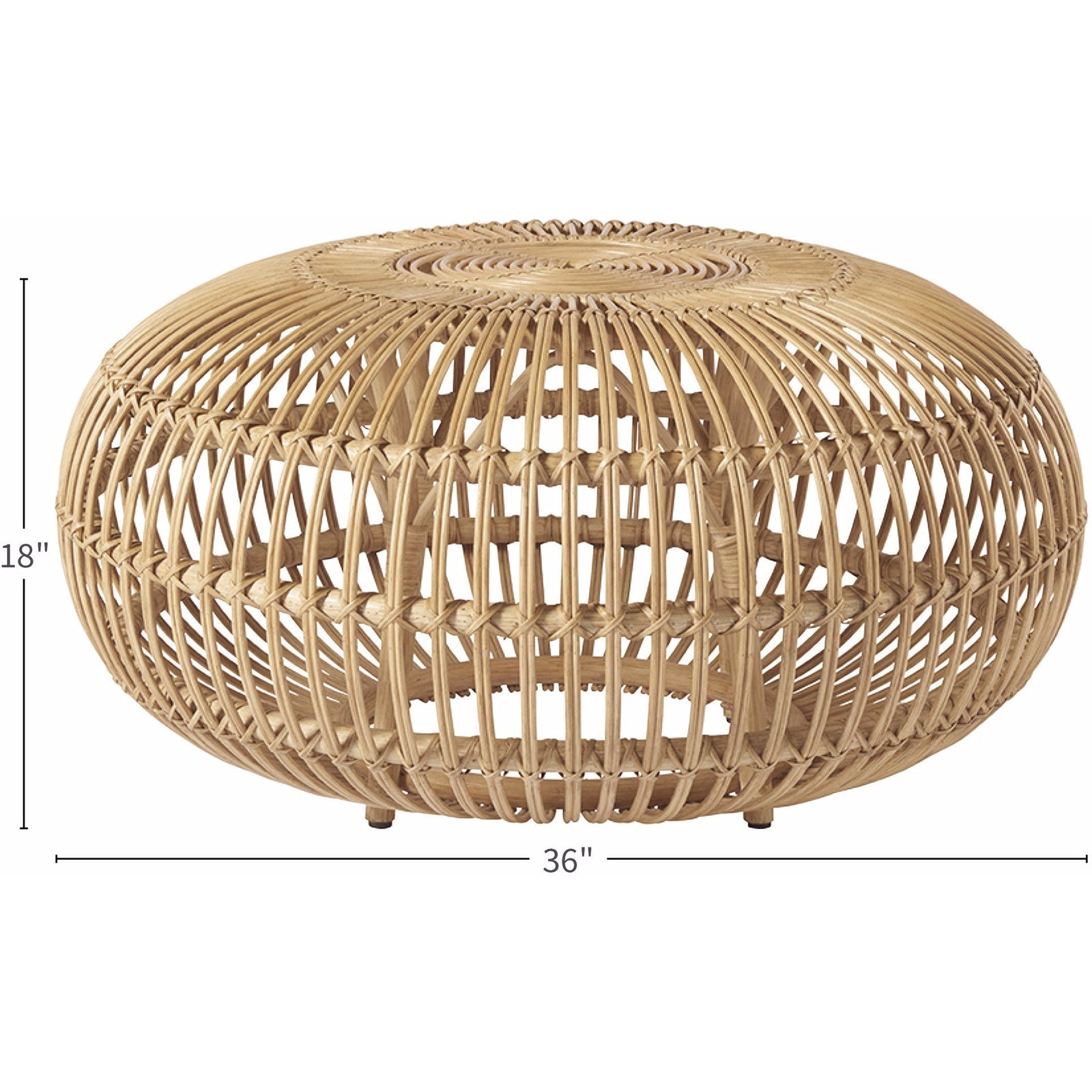 Universal Furniture Coastal Living Rattan Scatter Table DSC
