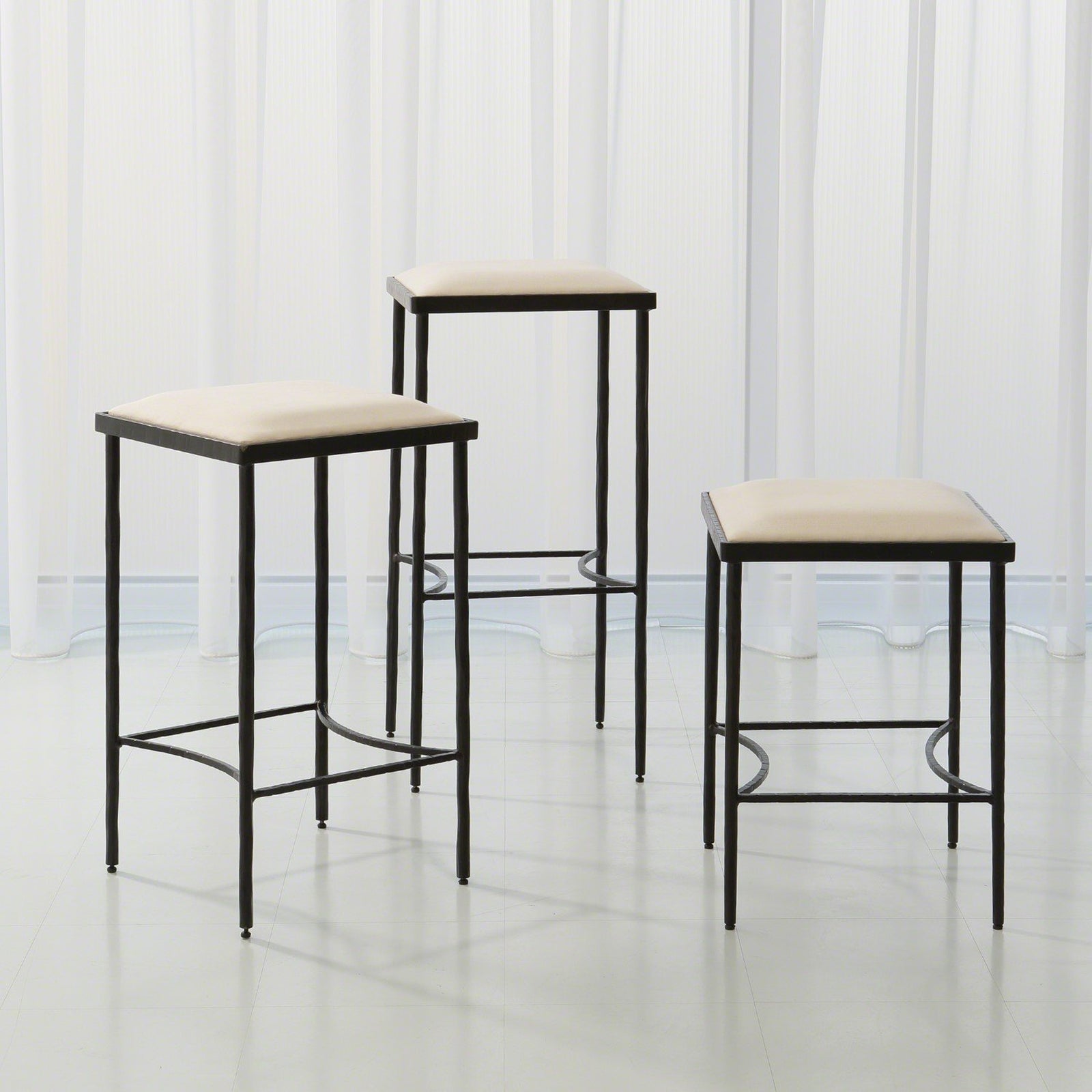 Global Views Hammered Counter Stool