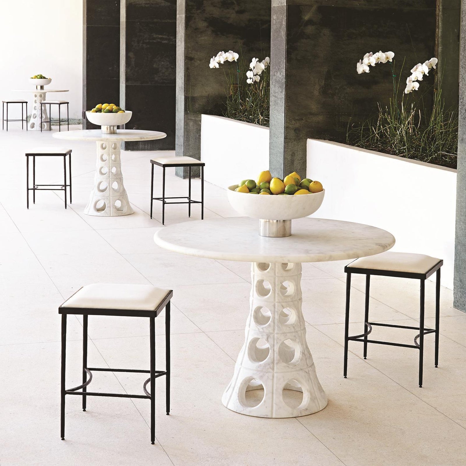 Global Views Hammered Bar Stool