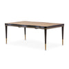 Michael Amini Malibu Crest Crotch Mahogany Rectangular Dining Table