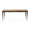 Michael Amini Malibu Crest Crotch Mahogany Rectangular Dining Table