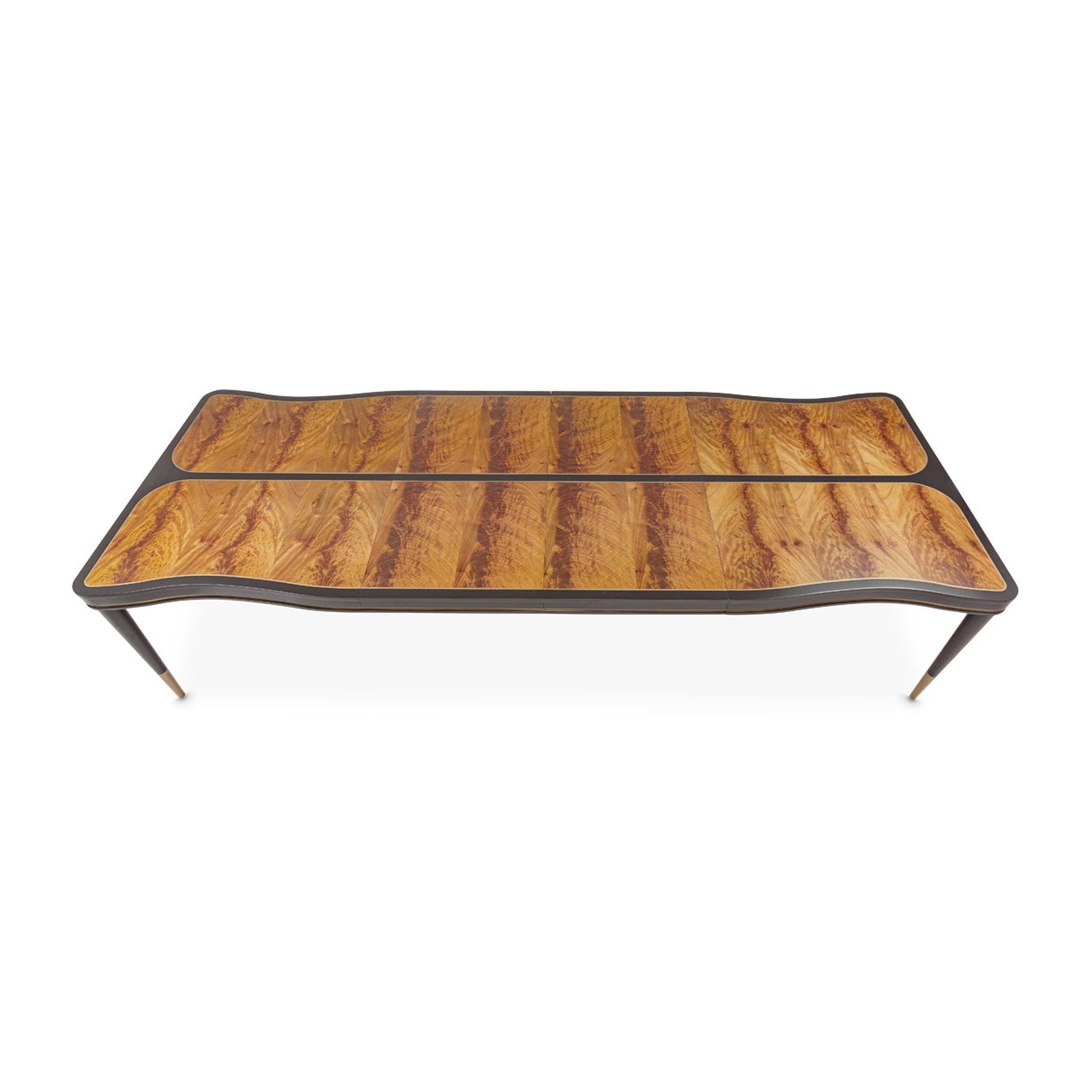 Michael Amini Malibu Crest Crotch Mahogany Rectangular Dining Table