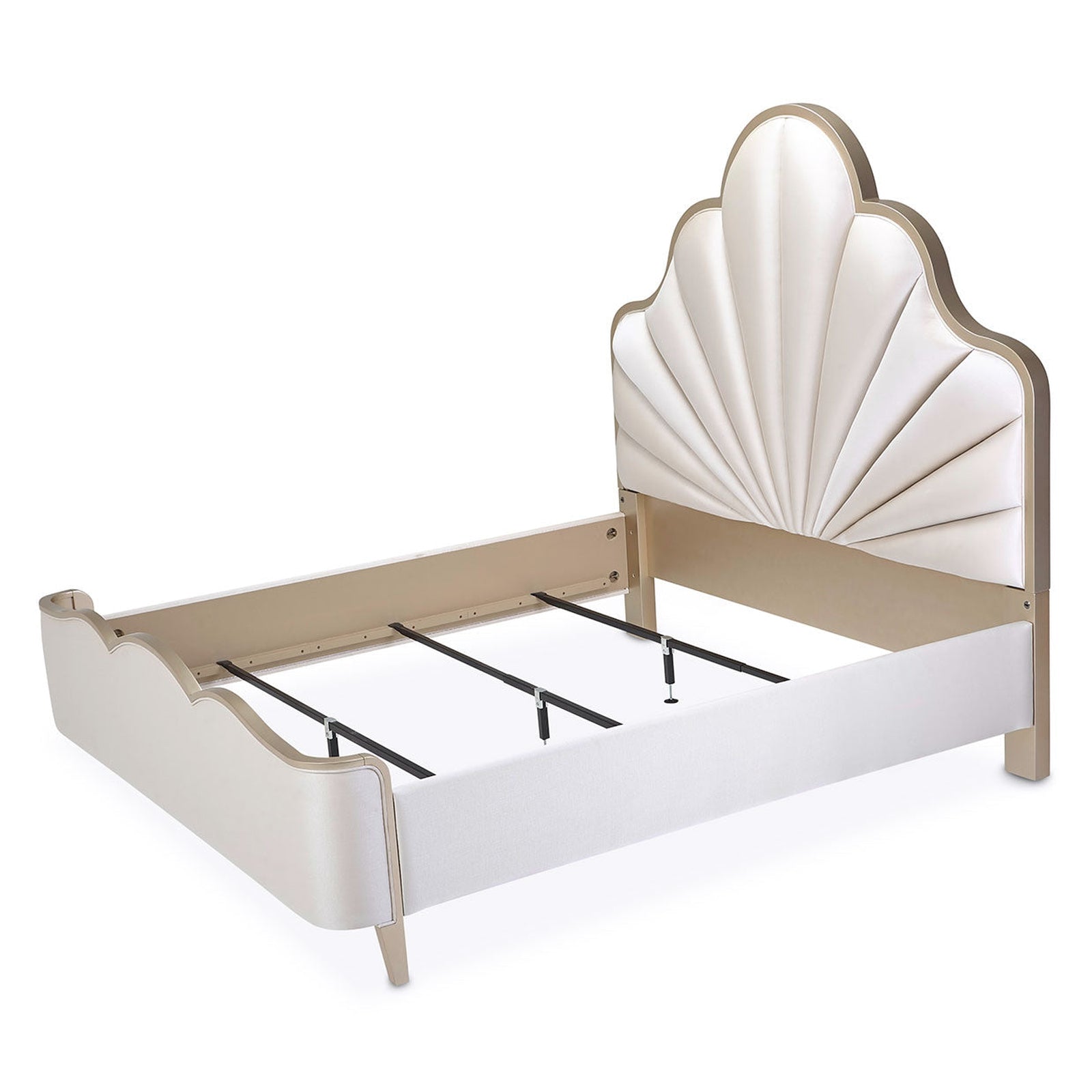 Michael Amini Malibu Crest Scalloped Panel Bed