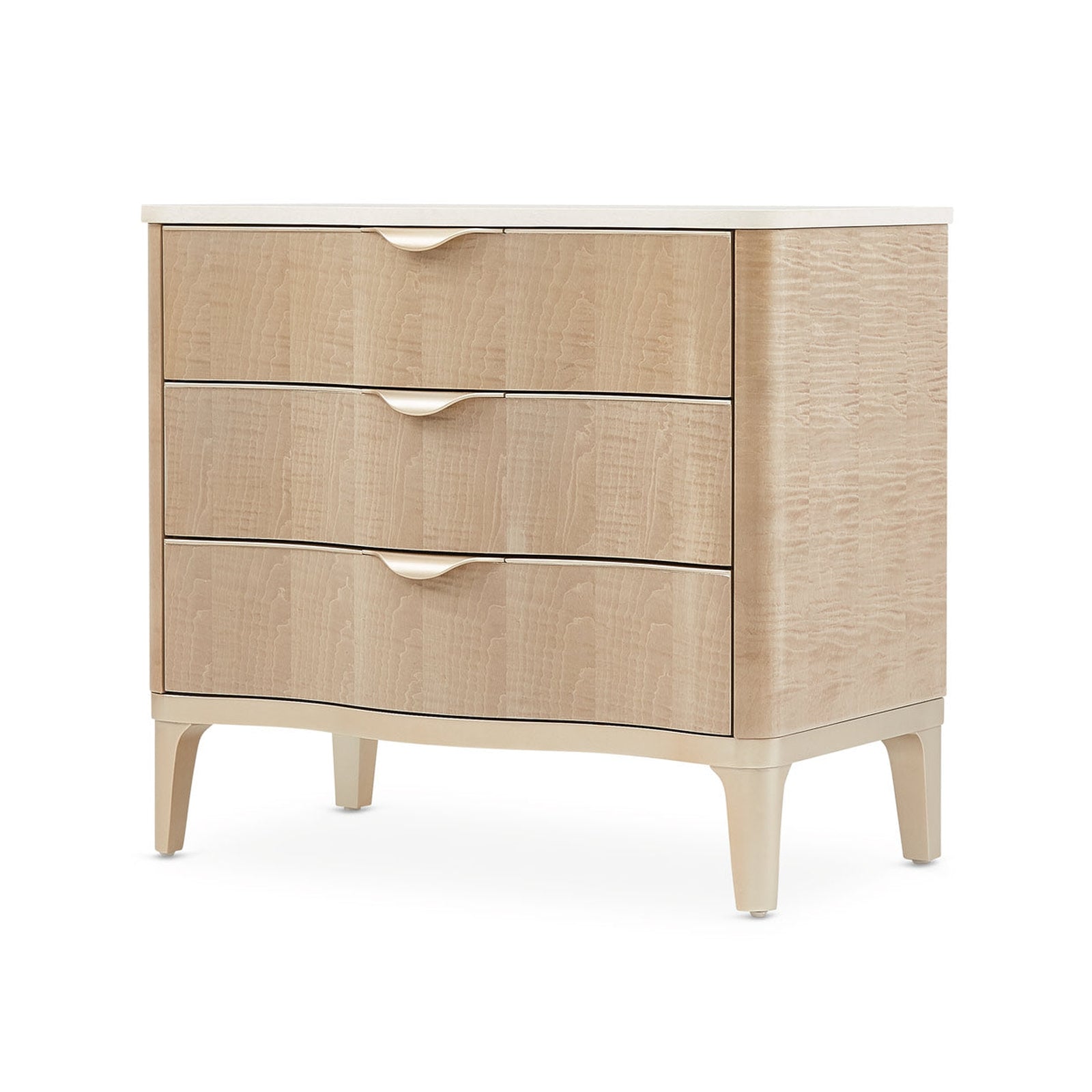 Michael Amini Malibu Crest 3 Drawer Nightstand