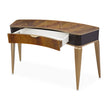 Michael Amini Malibu Crest Crotch Mahogany Vanity/Writing Desk