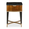 Michael Amini Malibu Crest Crotch Mahogany End Table