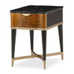 Michael Amini Malibu Crest Crotch Mahogany End Table