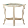 Michael Amini Malibu Crest Glass End Table