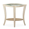 Michael Amini Malibu Crest Glass End Table