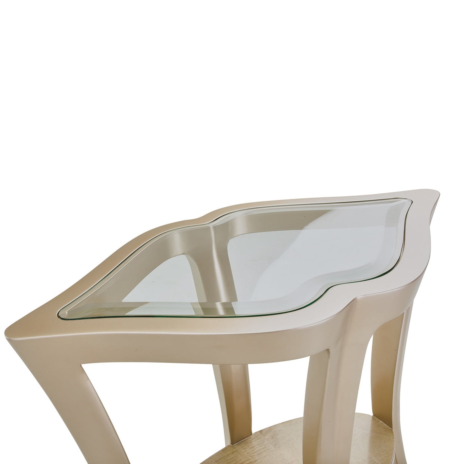 Michael Amini Malibu Crest Glass End Table