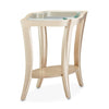 Michael Amini Malibu Crest Glass End Table