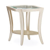 Michael Amini Malibu Crest Glass End Table