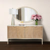 Michael Amini Malibu Crest Oval Wall Mirror