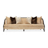 Michael Amini Malibu Crest Crotch Mahogany Sofa