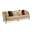 Michael Amini Malibu Crest Crotch Mahogany Sofa