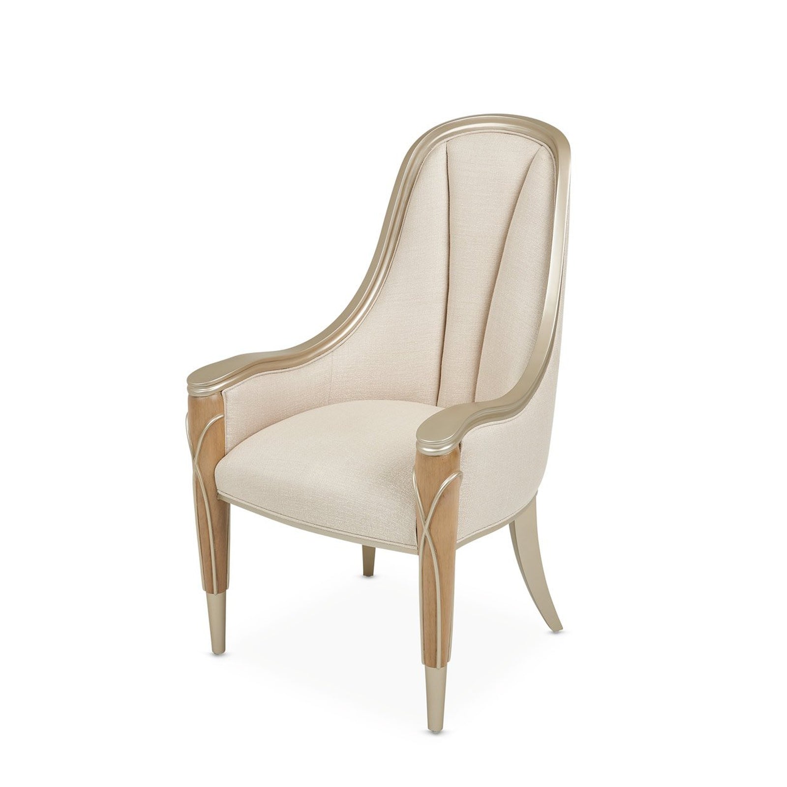 Michael Amini Villa Cherie Caramel Arm Chair