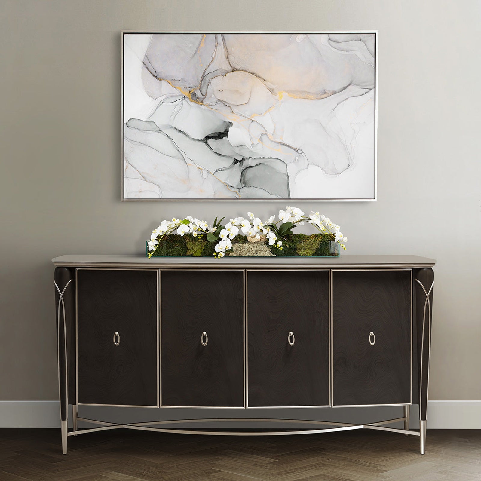 Michael Amini Villa Cherie Hazelnut Sideboard