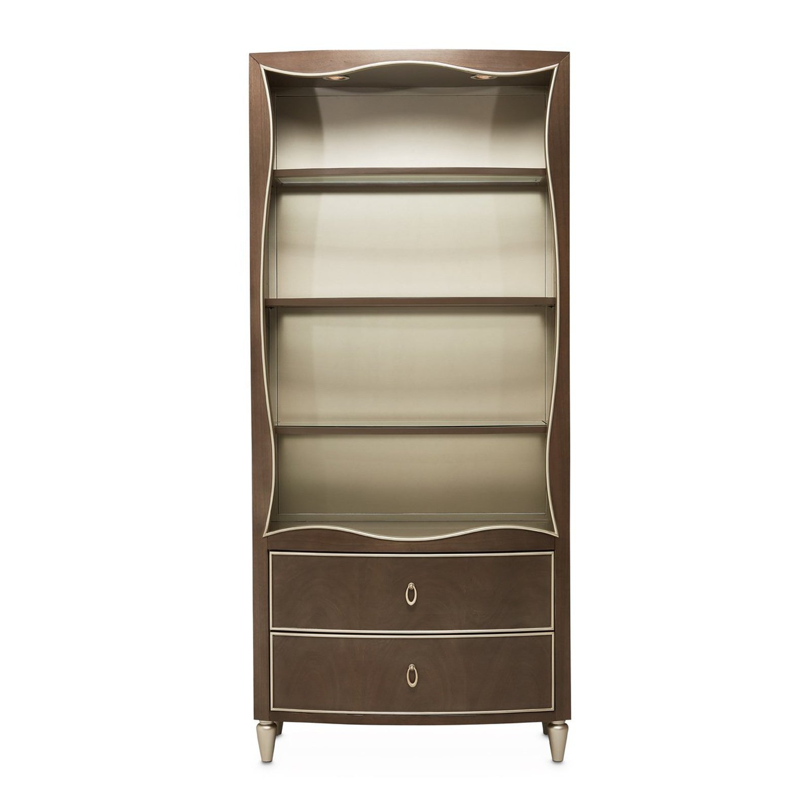 Michael Amini Villa Cherie Hazelnut Bookcase