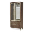 Michael Amini Villa Cherie Hazelnut Display Cabinet