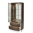 Michael Amini Villa Cherie Hazelnut Display Cabinet