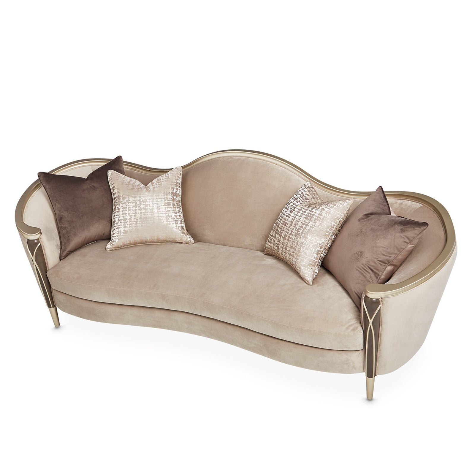 Michael Amini Villa Cherie Hazelnut Sofa