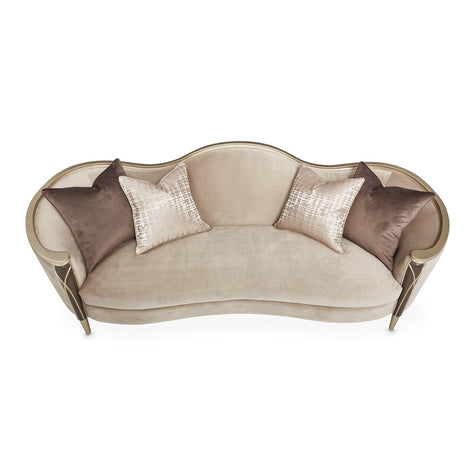 Michael Amini Villa Cherie Hazelnut Sofa