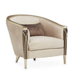 Michael Amini Villa Cherie Hazelnut Matching Accent Chair