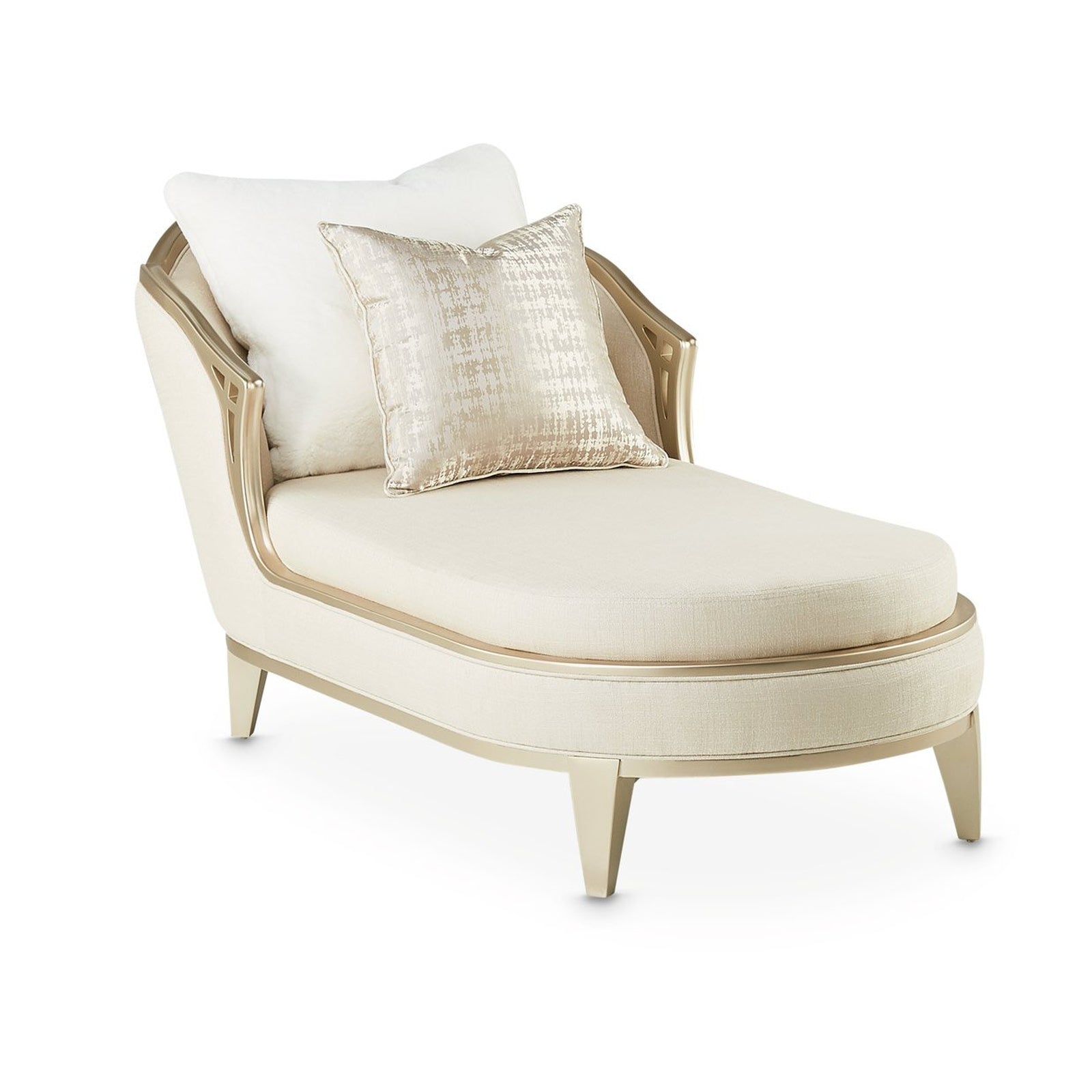 Michael Amini Villa Cherie Caramel Chaise