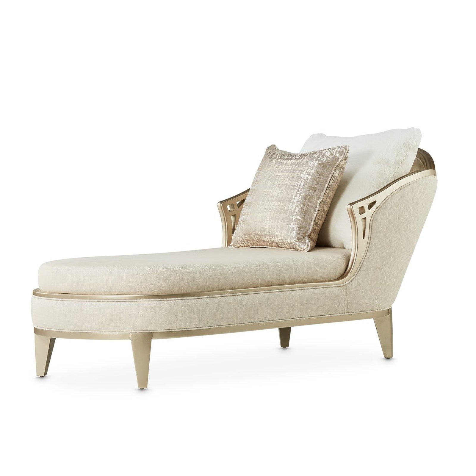 Michael Amini Villa Cherie Caramel Chaise