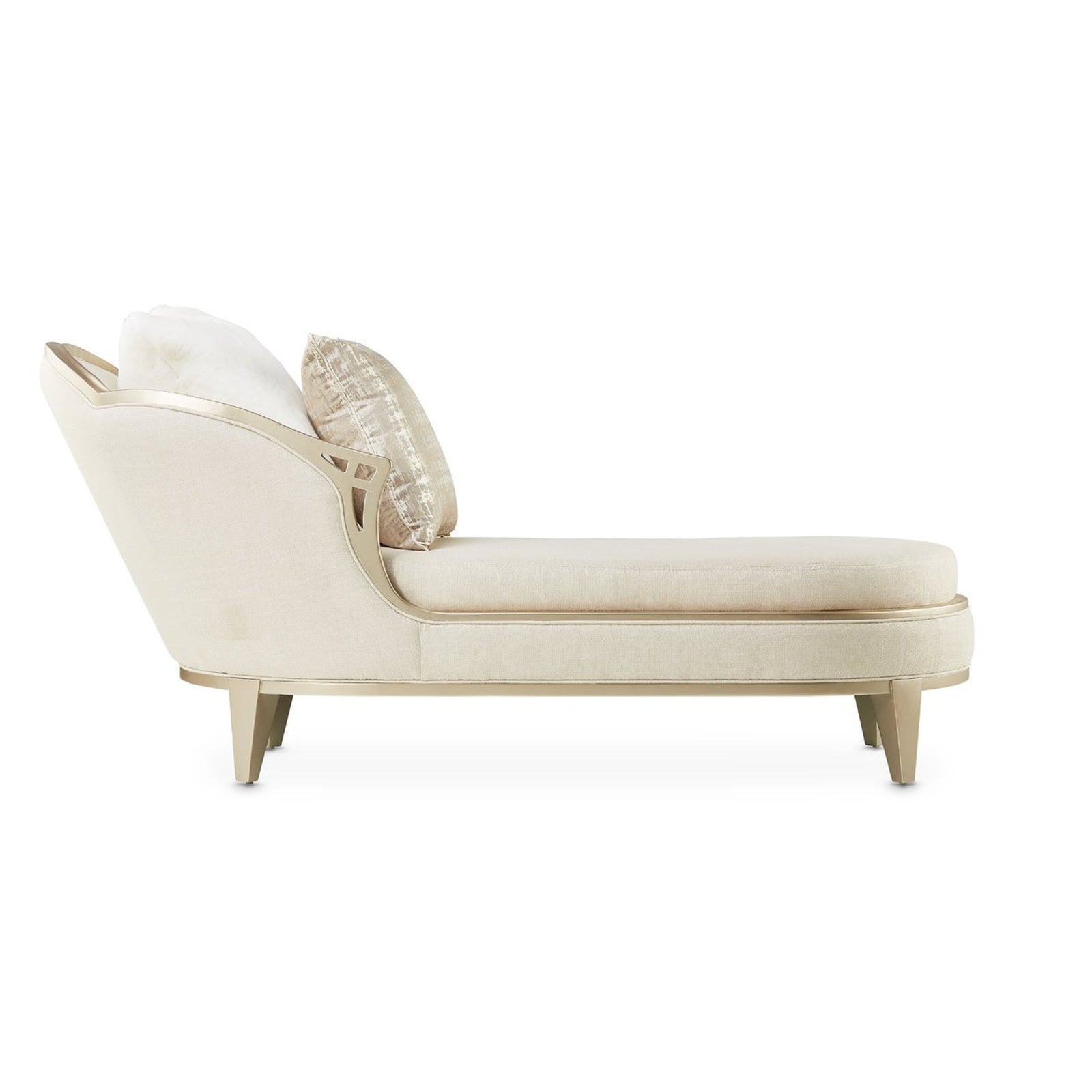 Michael Amini Villa Cherie Caramel Chaise