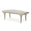 Michael Amini Villa Cherie Caramel Bed Bench