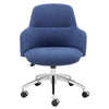 Euro Style Minna Office Chair with Polished Aluminum Base