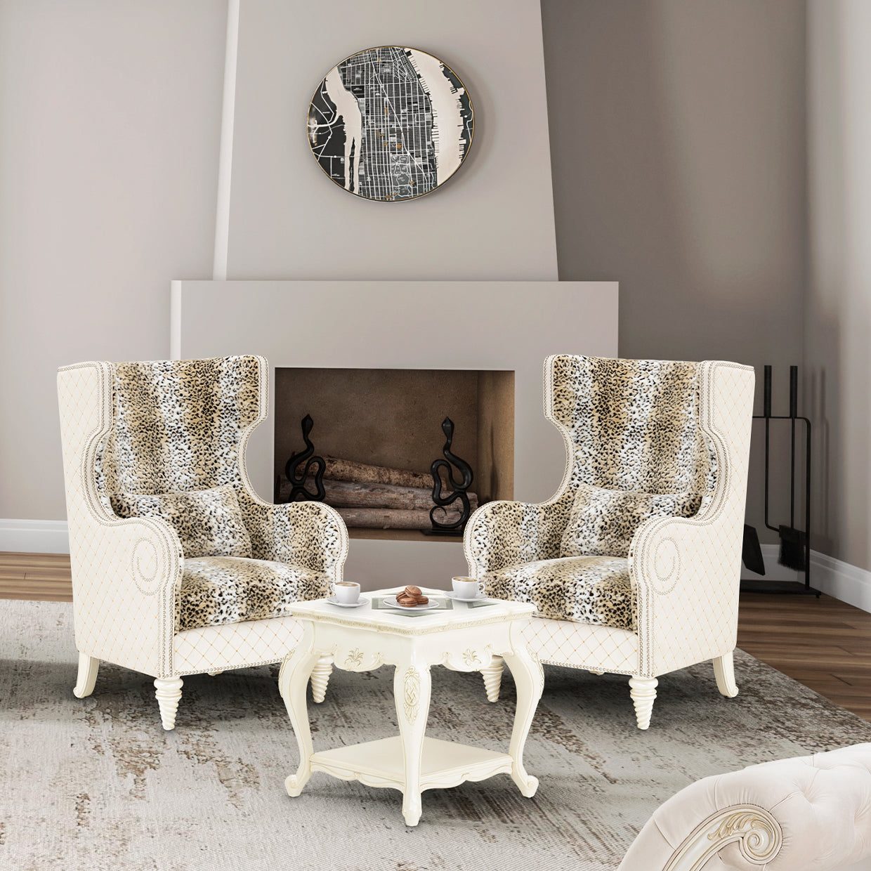 Michael Amini Chamberi Wing Chair