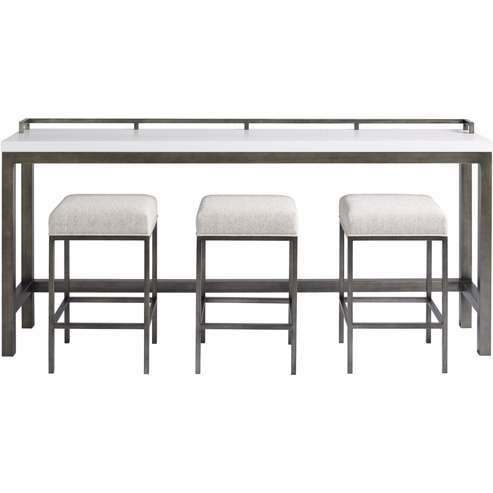 Universal Furniture Curated Essence Console Table with Stools