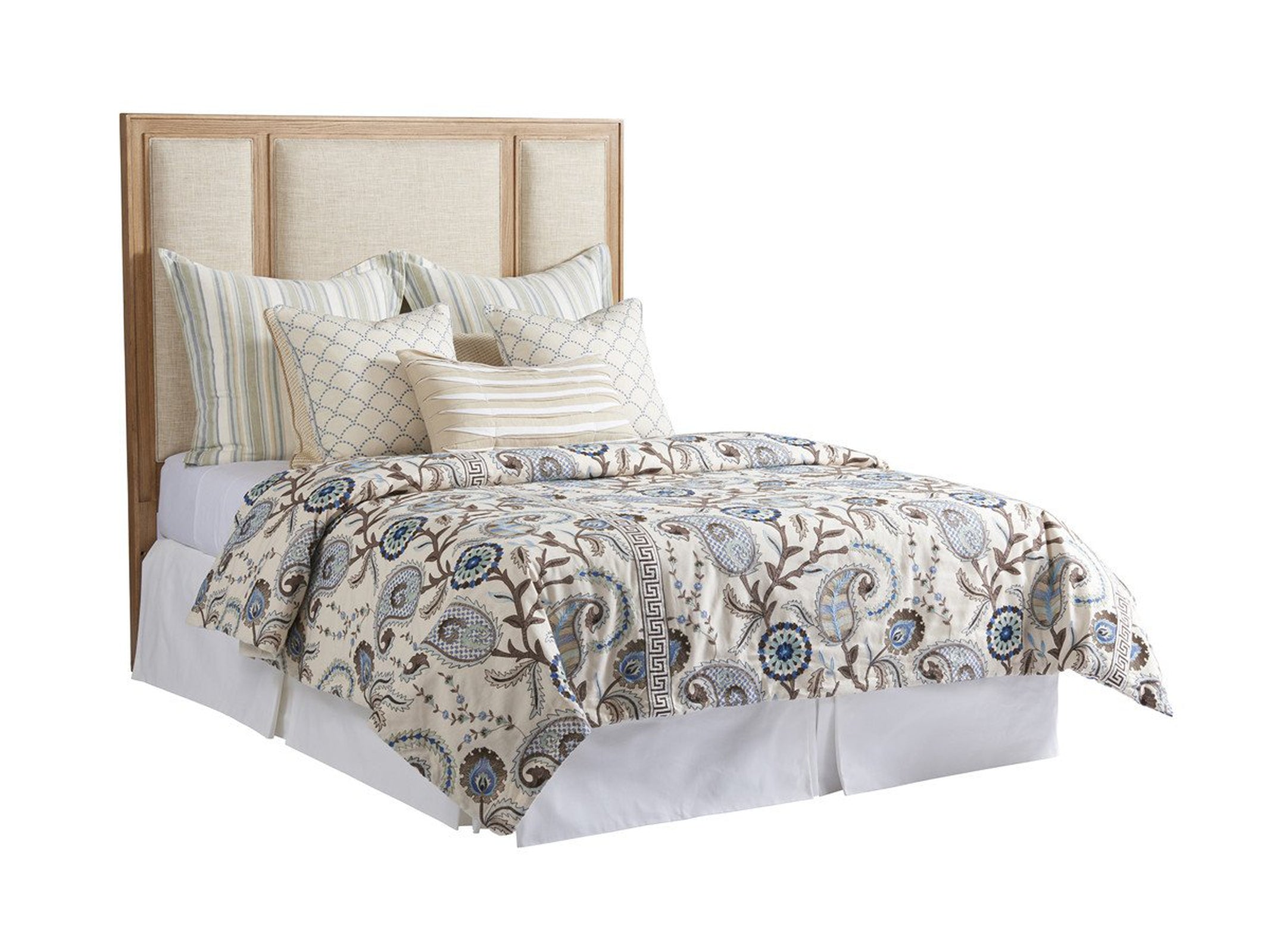 Barclay Butera Newport Crystal Cove Upholstered Panel Bed