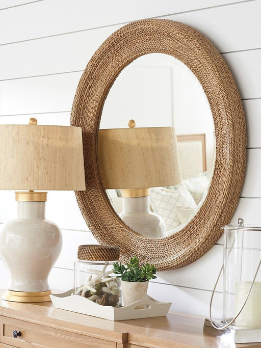 Barclay Butera Newport La Jolla Woven Round Mirror