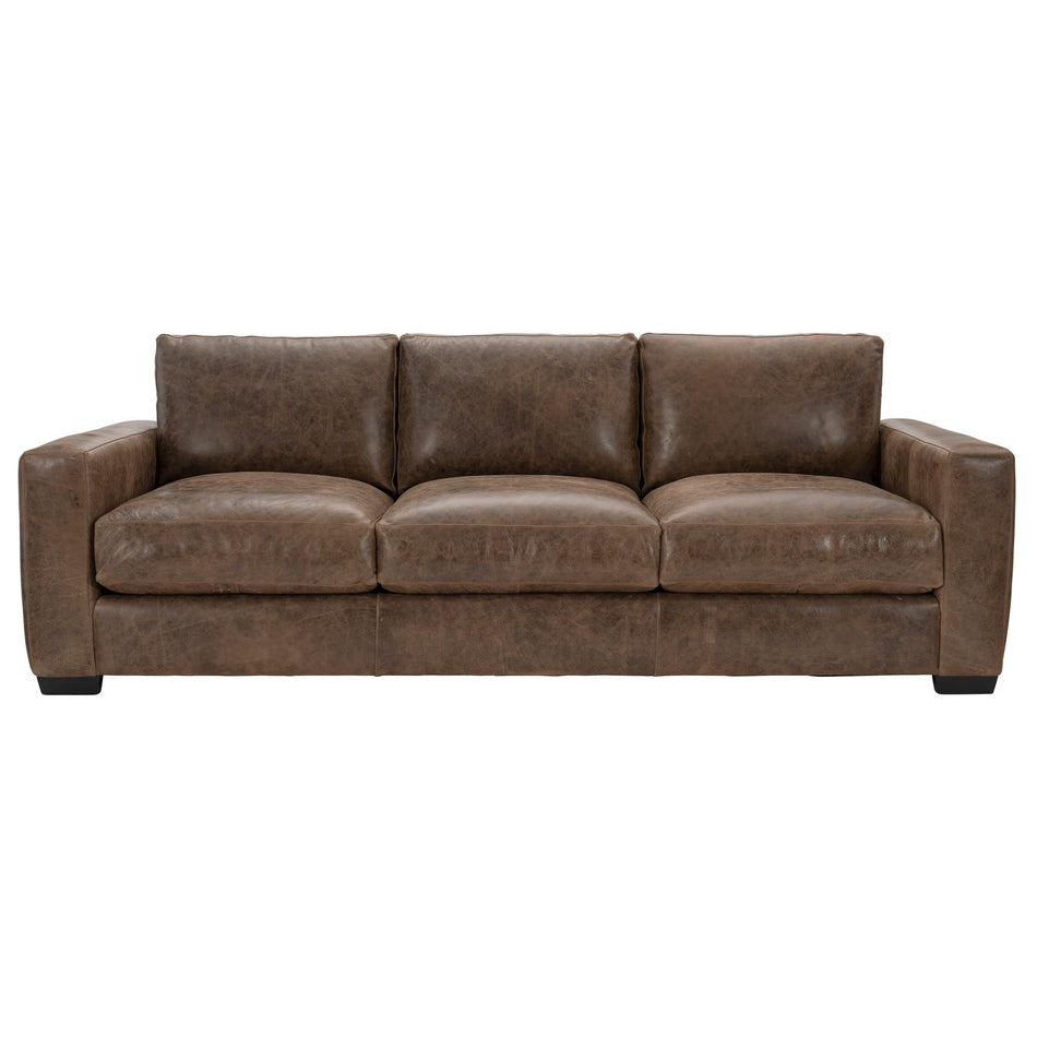 Bernhardt Dawkins Leather Sofa