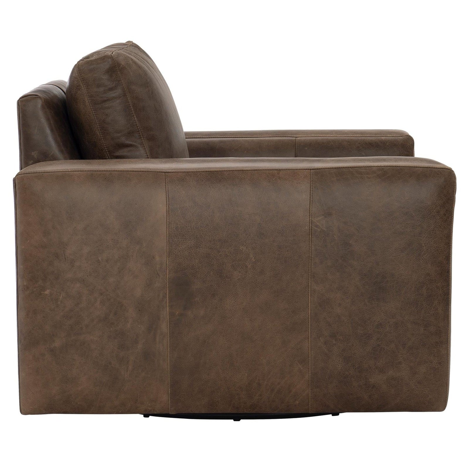 Bernhardt Dawkins Leather Swivel Chair