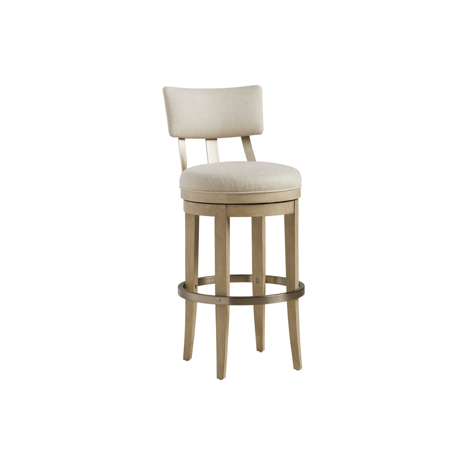 Barclay Butera Malibu Cliffside Swivel Upholstered Bar Stool Customizable