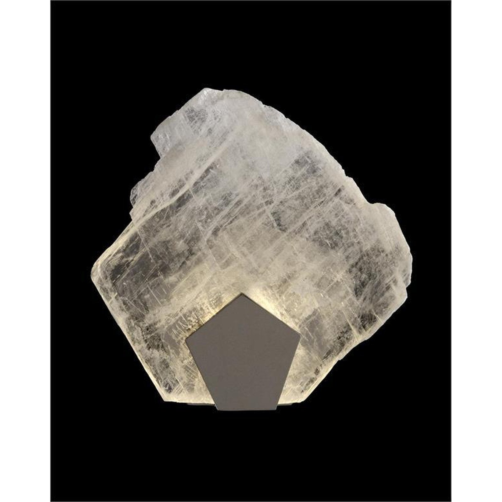 John Richard Moonlight Sonata Selenite Pane Single Light Wall Sconce