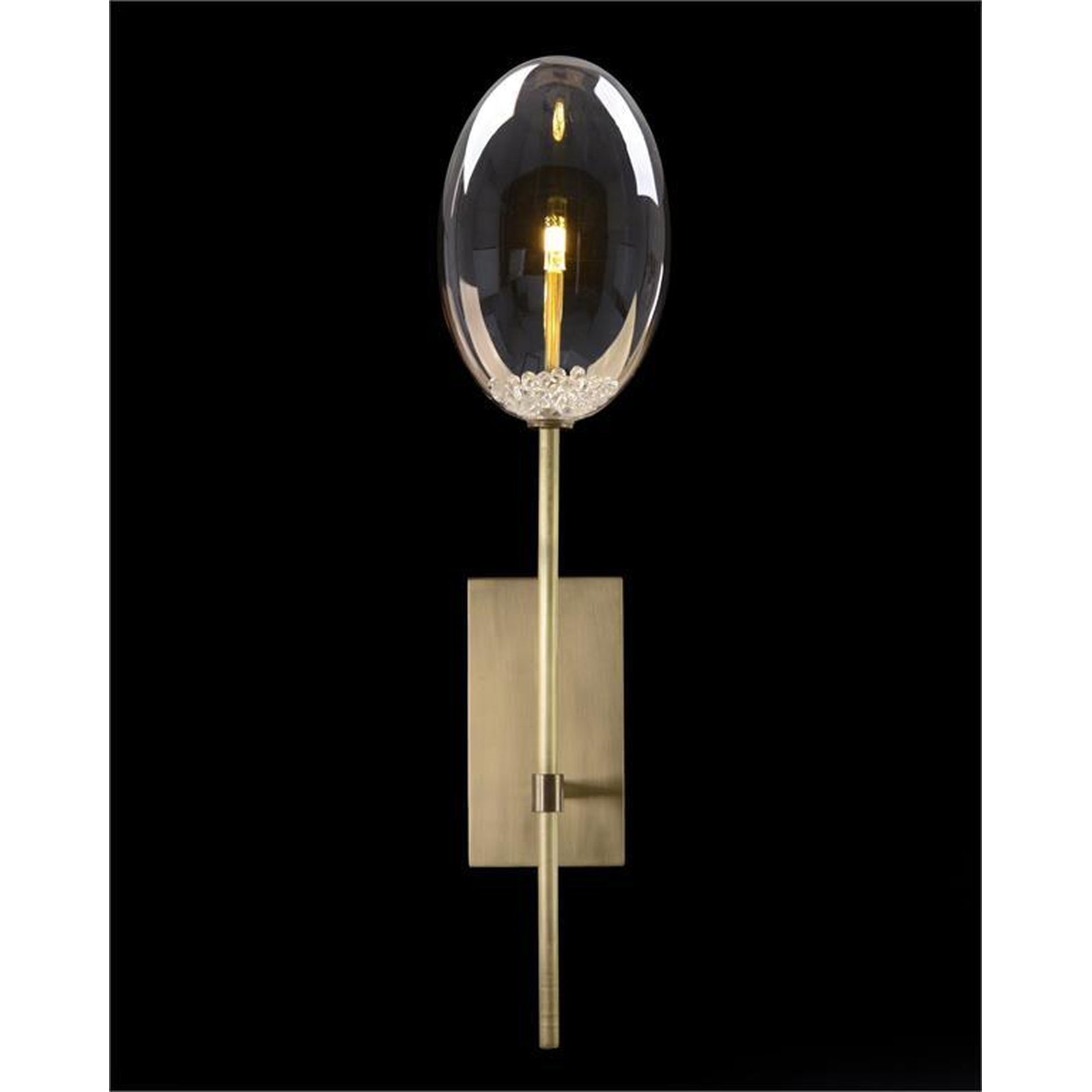 John Richard Echo: Glass Globe Single-Light Wall Sconce