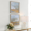 Uttermost Abstract Coastline Framed Prints - Set of 2