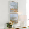 Uttermost Abstract Coastline Framed Prints - Set of 2