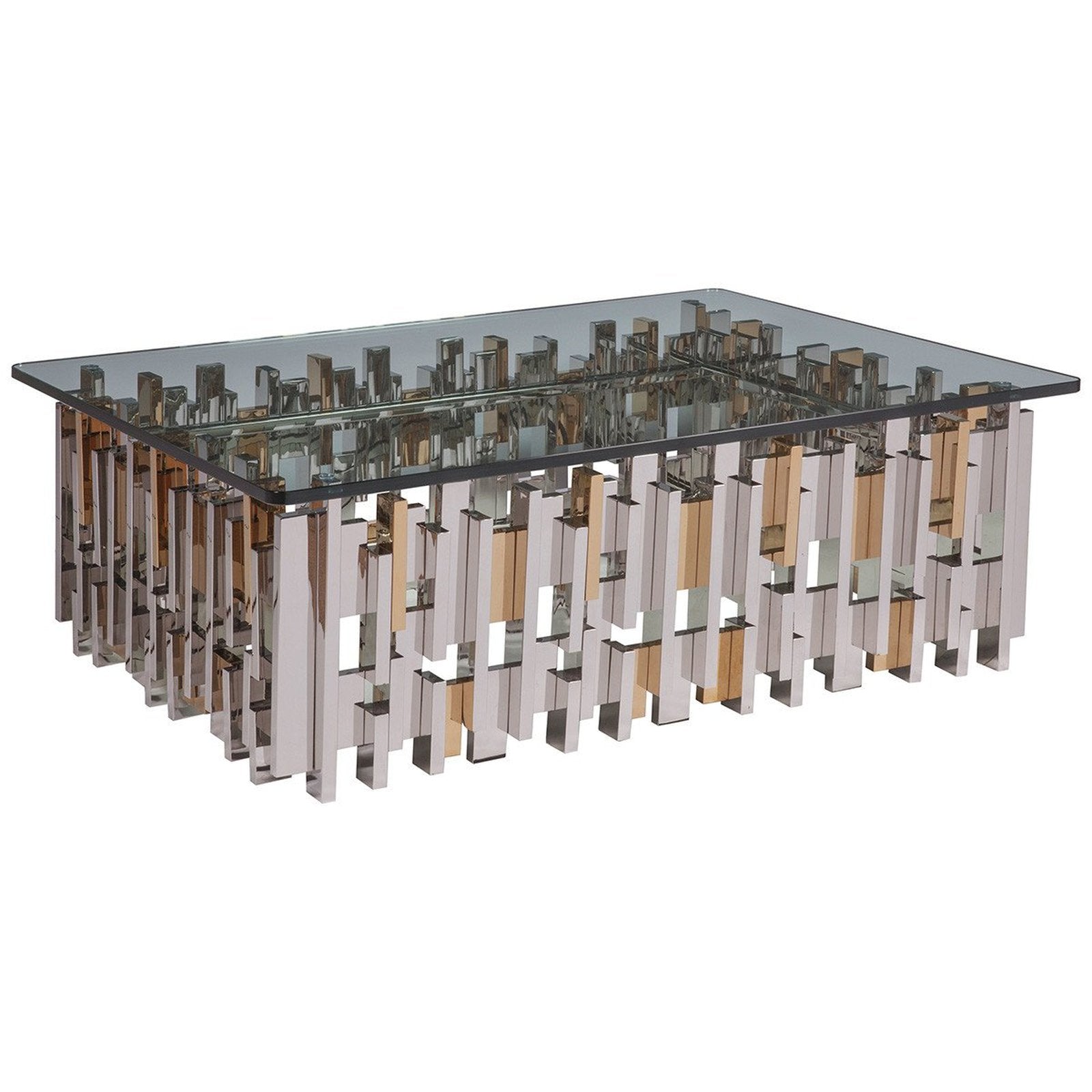 Artistica Home Cityscape Rectangular Cocktail Table