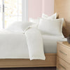 Michael Amini Hillton Duvet Set White