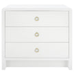 Villa & House Bryant Linen 3-Drawer Side Table