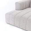 Four Hands Langham Channeled 3 PC Sectional with Ottoman